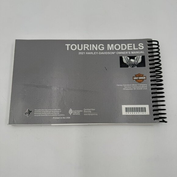 2021 Harley-Davidson Touring Models Original Owners Manual - Picture 2 of 8